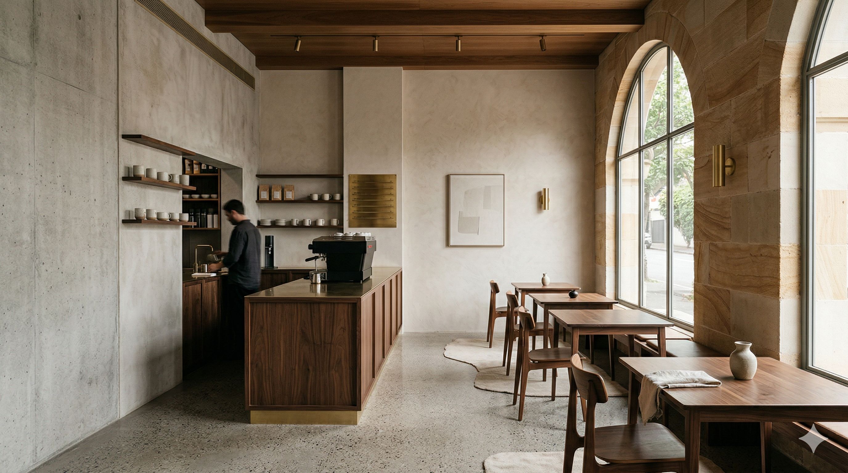 A premium café interior — the quality standard CoffeePass partners represent