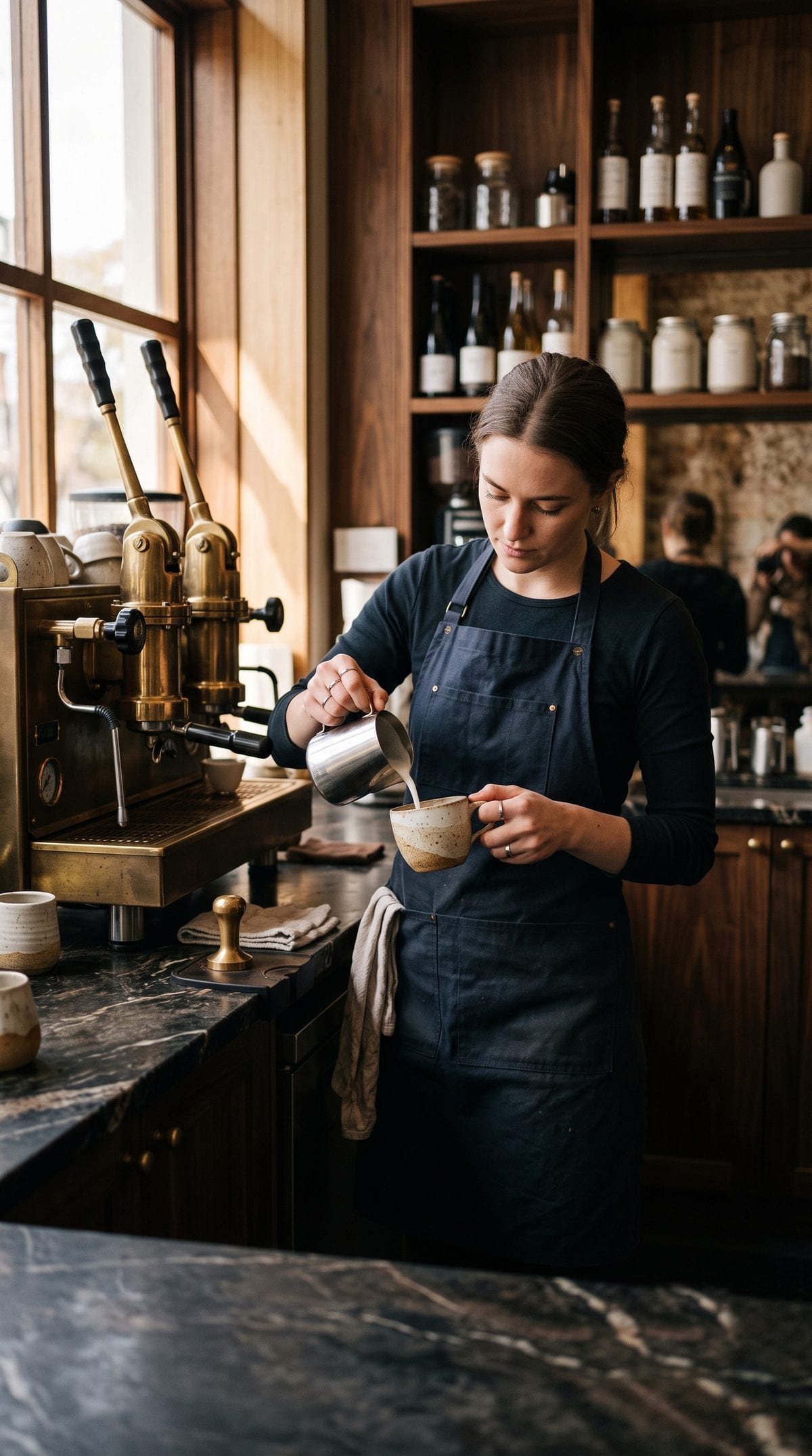 A refined independent café interior representing the CoffeePass founding partner standard